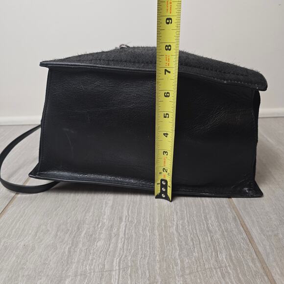 Etienne Aigner Cow Hyde and Leather Purse Black NWT  Retails $1200 - Picture 6 of 11